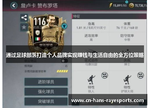 通过足球部落打造个人品牌实现赚钱与生活自由的全方位策略 通过足球部落打造个人品牌实现赚钱与生活自由的全方位策略